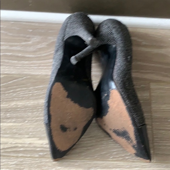 BCBGeneration Chevron Fabric w/Leather Toe Pumps - Picture 4 of 6